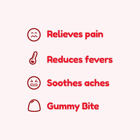 DrKids Children’s Pain and Fever Gummies, Acetaminophen, Travel Compliant (24 count)