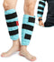 Comfytemp Calf Shin Splint Ice Packs, Reusable Gel 2 Pack, Hot Cold Therapy Compression Sleeve for Swelling, Elbow, Knee