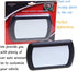 WenMei 2 Pack Black Deluxe Sun Visor Mirror, Auto Supplies Car Makeup Mirror 16.9x11cm/6.65"x4.33"