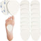 20 Pieces Metatarsal Felt Pads Foot Insert Pads for Pain Relief, Adhesive Foam Foot Pad (1/4 Inches Thick, White)