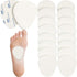20 Pieces Metatarsal Felt Pads Foot Insert Pads for Pain Relief, Adhesive Foam Foot Pad (1/4 Inches Thick, White)