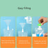 UtySty 30 Pack 1.7OZ 3.5OZ 8OZ Liquor Pouches with Screw on Cap Disposable Drink Pouches Beverage Bags Portion Juice