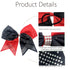 Hipcheer 12PCS 8" Rhinestones Large Cheer Hair Bows for Girls, Hand-made Grosgrain Ribbon Accessories