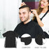 Lurrose Salon Client Gown Robes - Kimono Style Hair Cutting Smock for Clients, Black