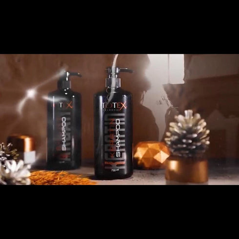 Totex Keratin Shampoo, 750 ml - Premium Hair Care, Hydrating, Nourishing, Deep Moisturising for All Hair Types