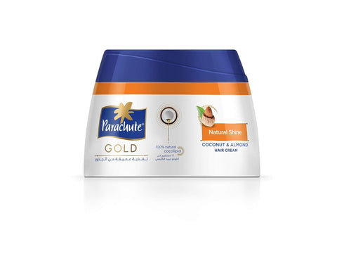 Parachute Gold Hair Cream 4.7 fl.oz. | Natural Shine Coconut & Almond Hair Care Cream for Men
