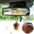 Wooden Acorn Essential Oil Car Diffuser Air Freshener - Hang Decoration, Brown