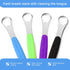 4 Pcs Stainless Steel Tongue Scraper Cleaner for Adults and Kids, Travel Cases for Oral Mouth Care (Green, Blue, Black,