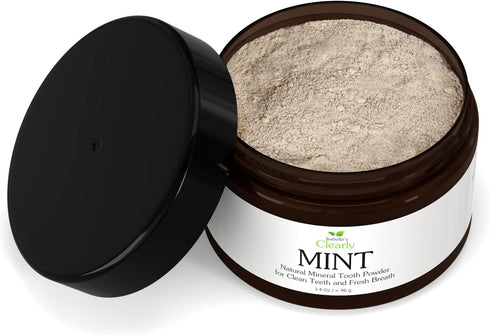 Isabella's Clearly Mint Remineralizing Tooth Powder, Natural Fluoride Free Toothpaste for Adults