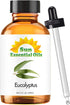 Sun Essentials Oils, 2 oz Eucalyptus Essential Oil with Dropper for Diffuser, Skin