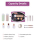 Narwey Small Makeup Bag for Purse, Mini Cosmetic Pouch with Compartments for Women (Small, Purple)
