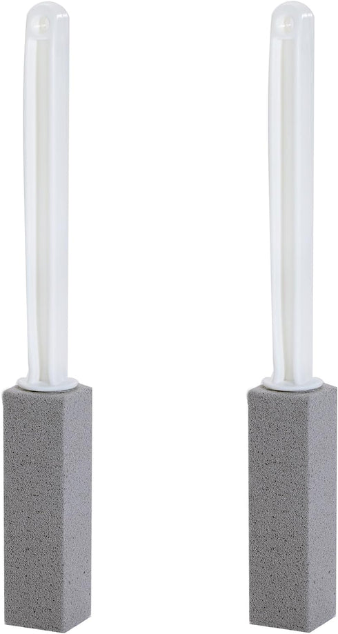 2 Packs Pumice Cleaning Stone with Extra Long Handle - Pumice Stone for Toilet Bowl, Bathtubs, and Sinks