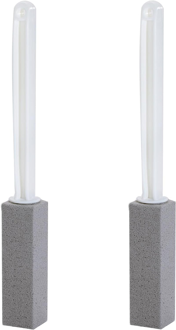 2 Packs Pumice Cleaning Stone with Extra Long Handle - Pumice Stone for Toilet Bowl, Bathtubs, and Sinks