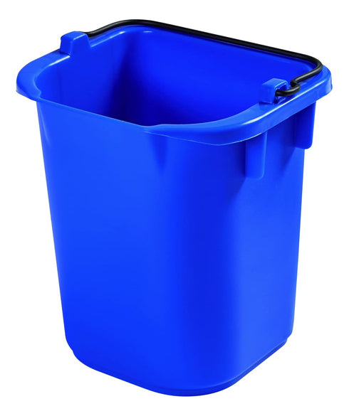 Rubbermaid Commercial Products 5-Quart Heavy-Duty Cleaning Pail, Blue Utility Bucket with Spout
