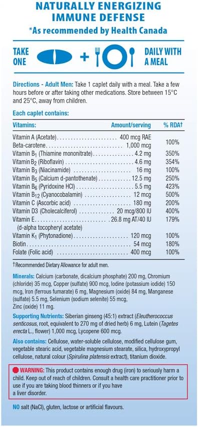Jamieson Multi 100% Complete Vitamin | Men | 90's