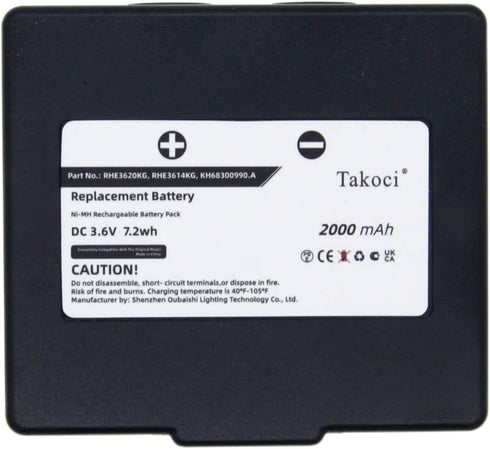 68300900 Battery Replacement for ABITRON KH68300990.A, HETRONIC 2000mAh 3.6V