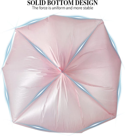 3 Rolls Small Trash Bags - 60 Counts Durable 4 Gallon Small Garbage Bags for Home Office Kitchen Bathroom Bedroom Trash