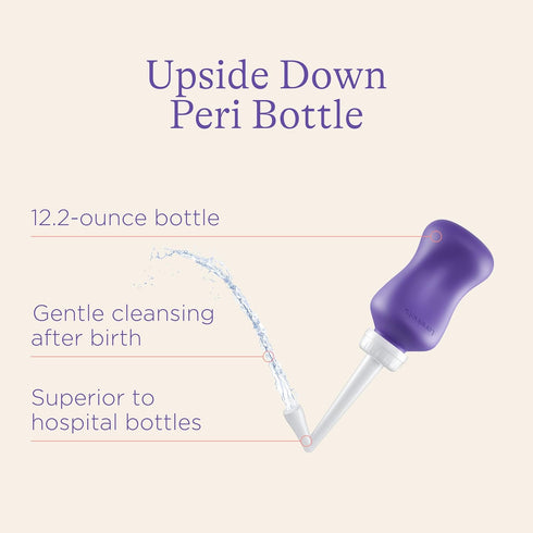 Lansinoh Postpartum Kit, Includes Upside Down Peri Bottle, Herbal Spray, Reusable Ice Packs and Sleeve