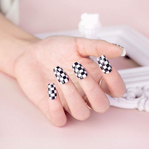 RARJSM Black and White Gel Nail Polish 15ml Soak Off UV LED Curing Required for French Manicure, 2pcs Set