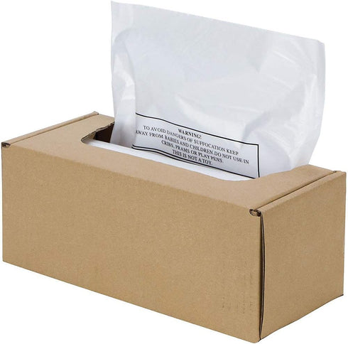 Fellowes Powershred Waste Bags for AutoMax 500C and 300C Auto Feed Shredders, 50 Bags & Ties (3608401) by Fellowes