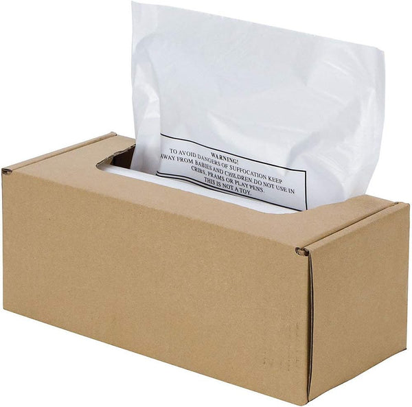 Fellowes Powershred Waste Bags for AutoMax 500C and 300C Auto Feed Shredders, 50 Bags & Ties (3608401) by Fellowes