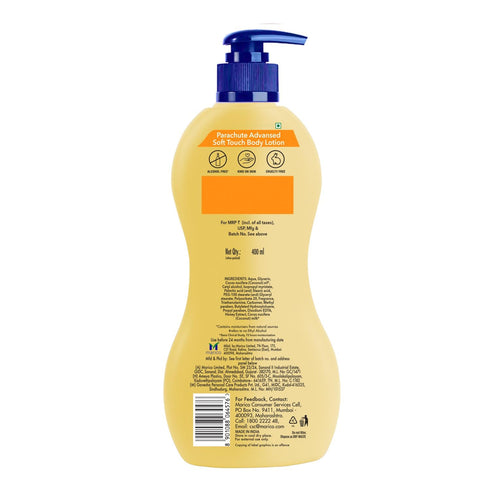 Parachute Advansed Soft Touch Body Lotion with Pure Coconut Milk & Honey, 13.5 Fl. oz.