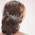 Yean Wedding Hair Comb - Silver Rhinestones Opal Crystal Vintage Bridal Hair Clips Accessories for Brides and