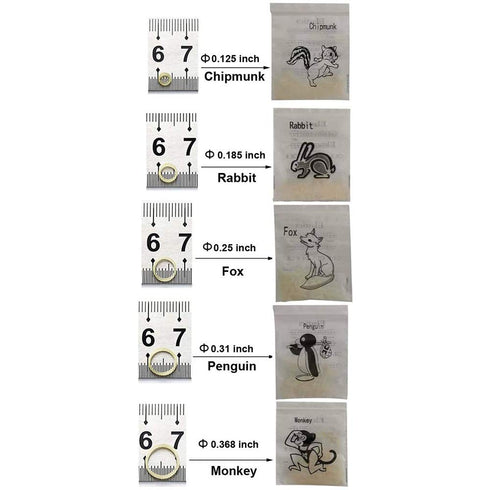 Angzhili 10 Bag Dental Orthodontic Rubber Bands, Orthodontic Elastic Supply, 3.5 Oz (1/4")