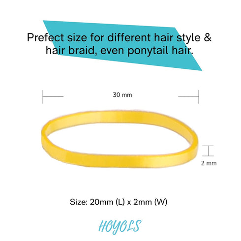 HOYOLS Mixed Color Elastic Hair Bands, 2500 Small Rubber Bands for Girls Kids Women, Non-Slip Tiny Soft Hair Ties
