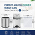 RayPard 5 Gallon Strong Trash Bags, 120 Counts, Small Plastic Bags for Home Office Kitchen, Clear