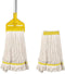 KULED Heavy Duty Industrial Mop | Commercial Mop with Long Handle | Cotton Mop with 2 Mop Heads for Floor Cleaning