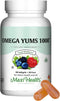 Maxi Health Omega Yums 1000 - Kid Friendly Fruity Burst Flavor - 110 Softgel Capsules - Kosher