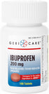 GeriCare Ibuprofen 200mg - Pain Reliever, Fever Reducer, 100 Count (Pack of 1)