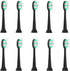 Everystep Replacement Toothbrush Heads 10 Pack, Compatible with AquaSonic Black Series, Vibe Series, Duo Series Pro,