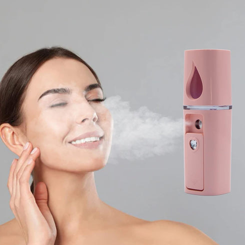 Nano Facial Mister, Portable Mini Face Mist Sprayer, Handy Automatic Facial Steamer for Eyelash Extensions