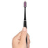 GUM Sonic Powered Toothbrush - Tapered Bristles Clean Below The Gumline, Bundle, Black, 1 Handle + 2 Refills