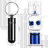 Small Travel Pill Container Holder Keychain - 7 Pack Portable Mini Waterproof Pill Case for Purse & Outdoor Travel