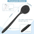 Silicone Back Scrubber & Soft Bath Glove Set, Super-Cleaning Body Scrubber with Free Hook (Black)