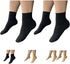 HealthyNees Closed Toe Ankle 20-30 mmHg Compression Wide Foot Leg Sock Sleeves (2