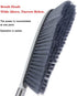 Tian Chen Hand Broom - 14 Inch Large Counter Duster with Stiff Plastic Bristle Brush for Home and Shop (Gray)