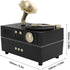 Retro Aromatherapy Humidifier, Unique USB Bluetooth Gramophone Style Vintage Oil Diffuser Cool Mist Machine for Home