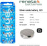 Renata 329 SR731SW 1.55V 329 (2 Count) Batteries - Silver Oxide Watch Battery