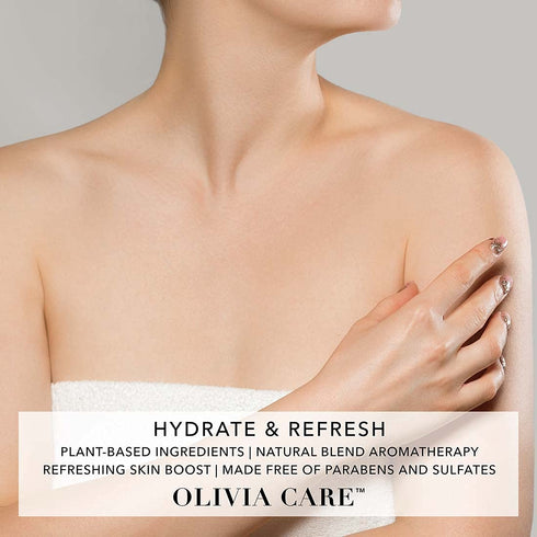 Olivia Care Body Mist Spray, Made with Natural Lotus Blossom Fragrance Scent, Refreshing, Soothing & Cooling