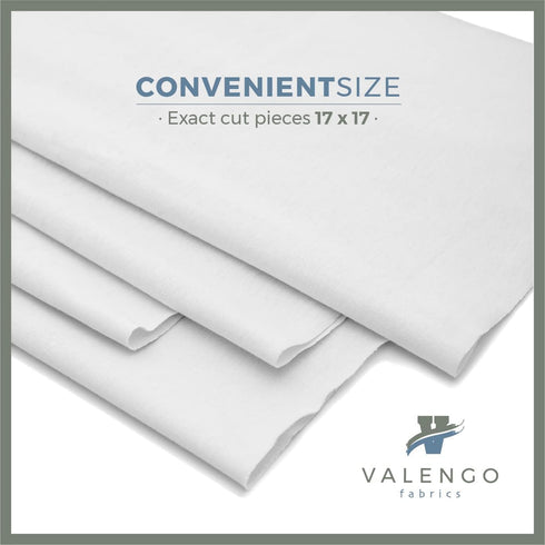 VALENGO New Lint Free Rags, 100% Cotton Cloth, Soft T-shirt Rags for Cleaning, Bag of 28 Rags 17”x17”