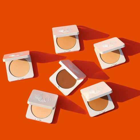 True + Luscious Sheer Halo Complexion Powder - Natural Matte Finish Foundation, 0.32 oz, Clean, Vegan, Cruelty-Free