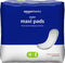 Amazon Basics Thick Maxi Pads for Periods, Super Absorbency, Unscented, 48 Count, 1 Pack