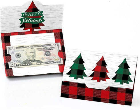 Big Dot of Happiness Holiday Plaid Trees - Buffalo Plaid Christmas Party