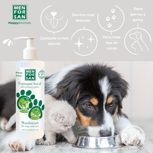 MENFORSAN Mouthwash Anti-Tartar | for Dogs & Cats | Doesn't Alter Drinking Water Properties | Provides Healthy