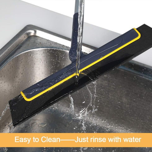 Yocada Floor Squeegee Broom for Shower Bathroom Kitchen Home Tile Cleaning with Long Adjustable Handle