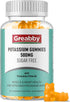 Potassium Gummies 500mg for Adults, 60 Servings, Sugar-Free for Heart Health & Muscle Relief